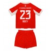 Baby Fußballbekleidung Bayern Munich Sacha Boey #23 Heimtrikot 2025-26 Kurzarm (+ kurze hosen)